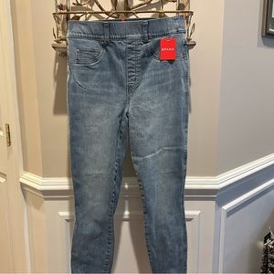 SPANX® light vintage wash denim leggings size small.
